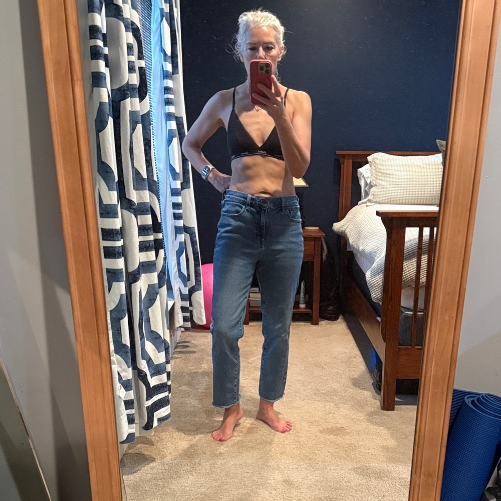 J. Crew Women's Straight Leg Jeans in Blue Wash